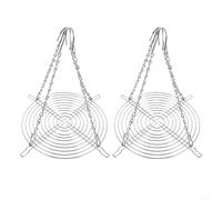 Adjustable Plant Pot Inserts with 4 Hooks, Metal Flower Pot Risers for Tall Planters, Chain Hanging Basket Fillers, Height Extenders for Large Pots, Wedding Floral Decor(2pcs)