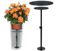 Adjustable Plant Risers for Inside Pots, 17-31" Rise Planter Insert Filler for Large Pots, Plant Lift Inserts Flower Pot Risers for Indoor Outdoor Tall Taper Planter Container (6" 8" 10" Base or Top)