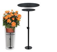 Adjustable Planter Insert, Lron Acrylic Inside Rise Filler Lift, Tall Tapered Height Plant Fill Bottom, with Drainage Hole, for Indoor Outdoor Large Flower Pots Container