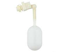 Adjustable Plastic Float Ball Valve for Water Tank, 1/2 Inch Thread, ABS Valve with PES Float, 0.01-1.2 MPa Pressure, White