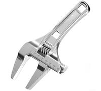 Adjustable Plumbing Tool Made of Chrome Vanadium Steel Featuring Wide Jaw Opening and Secure Grip for Pipe Assembly and Disassembly Tasks (B)