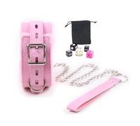 Adjustable Plush Neck Practice Accessory with Glow-in-the-Dark Dice for Bedroom Games-ukhlH008 (A-Pink)