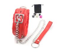Adjustable Plush Neck Practice Accessory with Glow-in-the-Dark Dice for Bedroom Games-ukhlH008 (A-Red)