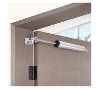 Adjustable Pneumatic Door Closer - 100° Auto Spring Mechanism with Stop & Buffer Control | Universal Interior Door Closing Device (Coffee Finish)