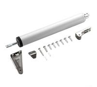 Adjustable Pneumatic Door Closer HeavyDuty with Quiet Closing Feature, Suitable for Various Door Weights and Sizes (White)
