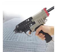 Adjustable Pneumatic Hog Ring Plier Kit for Pet Cages, Fencing, Bungee Cords, Meat Casings - 3.2-10mm