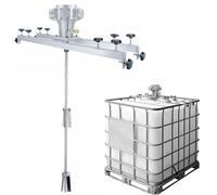 Adjustable Pneumatic Paint Mixer with 250mm Blade, 250 Gallon IBC Air Agitator for Ink Dissolver and Fluid Mixing