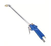 Adjustable Pneumatic Wash Gun Long Nozzle EU Type Dual Use | High Pressure 109cm Flexible Hose Alloy Copper Blow Dust Engine Oil Cleaner Push Trigger
