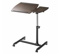Adjustable Podium Stand with Wheels and Tiltable Desktop for Lectures, Church, Weddings & Classrooms - Portable Public Speaking Solution