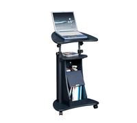 Adjustable Podium with Drawers - Mobile Wooden Lectern Conference Table on Wheels for Speakers & Events - Perfect for Presentations and Seminars