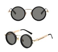 Adjustable Polarized Sunglasses for Men Women - Stepless Dimming ND Filter, Photochromic HD Lens, Aviation Aluminum Magnesium Frame for Driving Fishing Outdoor (Golden)