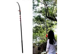 Adjustable Pole Tree Pruner, Manual Extendable Branch Saw, Long Reach Pruning Shears, High Branch Cutter (18ft/5.4m)