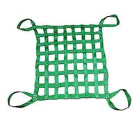 Adjustable Polyester Lifting Net - 1x1m Square Mesh for Industrial Loading & Climbing - Green, 2x2m, 3 Ton Capacity, Heavy-Duty Cargo Safety Net