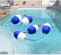 Adjustable Pool Divider Rope Float 141 FT - Safety Float Line Kit for Indoor/Outdoor Pools, Ideal for Dividing Swimming Areas, Durable and Easy to Install