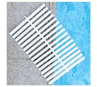 Adjustable Pool Drain Grate Cover Set, 5.9"-11.81" PVC Mats for Indoor/Outdoor Use, 8pcs Overflow Protection, Durable & Easy Installation, Ideal for Swimming Pools