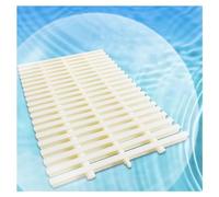 Adjustable Pool Drain Grate Cover Strip, 5.9-11.81 Inch Wide, Durable ABS Plastic Mat for Indoor/Outdoor Use, 15x100CM, Pack of 10 - Efficient Water Drainage