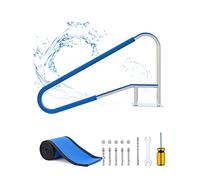 Adjustable Pool Grab Rail Safety Handrail with Self-Tapping Screws for Easy Installation - Durable Access Solution for Garden & Backyard Swimming Pools