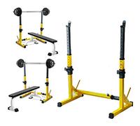 Adjustable Pool Table Squat Bench Home Bench Weight Bench Barbell Bench Exercise Set Fitness Bench Dumbbell Rack