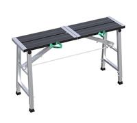 Adjustable Portable Aluminum Step Stool Heavy Duty Non-Slip Work Platform for Drywall Painting Car Washing Home Repair - Safe & Sturdy Design