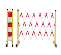 Adjustable Portable Barrier with WheelsTraffic Control Fence for Construction SitesEasy to Move & Set UpSafety Solution for Crowd Management