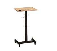 Adjustable Portable Church Podium Height Adjustable Laptop Stand for Speakers Lectures & Presentations Brown with Card Slot 60x52cm Ideal for Classrooms & Events