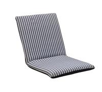 Adjustable Portable Floor Chair with Back Support, Lightweight Padded Folding Beach and Camping Chair, Ideal for Meditation, Gaming, Lounging, and Reading (Grey)