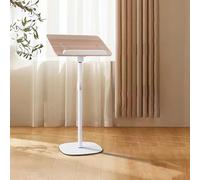 Adjustable Portable Floor Standing Conference Podium with Angled Top for Churches, Offices, Schools - Public Speaking Stand
