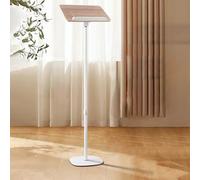 Adjustable Portable Floor Standing Conference Podium with Angled Top for Churches, Offices, Schools - Public Speaking Stand