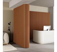 Adjustable Portable Folding Room Divider Brown & White Kraft Paper Various Sizes (4x2.2m/13.12x7.21FT) - Ideal for Home Office & Events
