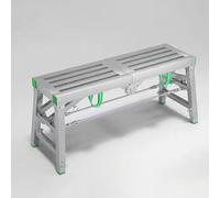 Adjustable Portable Folding Scaffolding Work Platform 400kg Capacity 40cm Wide Multi-Purpose Ladder & Workbench Ideal for Home & Professional Use 180 * 40cm