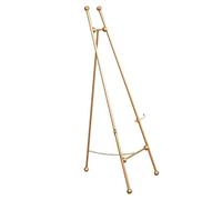 Adjustable Portable Gold Metal Easel Stand - 120/150cm Tall Folding Display for Painting, Sketching, Art Presentations - Ideal for Artists & Creatives