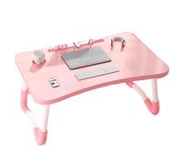 Adjustable Portable Laptop Desk 60x40x28 cm - Folding Bed Table with Cup Holder Versatile Lap Tray for Couch & Home Office Multi-Function Workstation for Comfort & Convenience