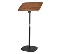 Adjustable Portable Podium Stand for Churches & Events - Wide Inclined Reading Desk Easy Assembly Height 19.6" to 66.9" Black Pulpit for Presentations & Public Speaking