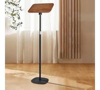 Adjustable Portable Podium Stand - Height-Adjustable Presentation Lectern for Churches, Offices, Schools - Floor Standing Angled Desk for Conferences & Events