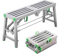 Adjustable Portable Scaffolding Ladder, 400kg Capacity, Heavy-Duty Carbon Steel Construction, Versatile Folding Work Platform & Height Adjustable Stool