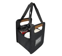 Adjustable Porte-gobelets - Distributeur De Boissons En Plastique, Porte-gobelets Pliable Et Portable | Plateau Réutilisable Pour 4 Tasses Avec Séparateurs Réglables Pour Voiture, Sport, Pique-nique