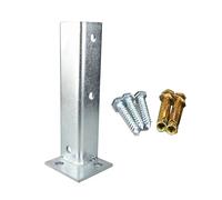 Adjustable Post Bases, Steel Railing Supports for Pergolas and Mailboxes, Deck Post Anchor Brackets, Post Protector Repair Kit