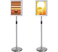 Adjustable Poster Stand, Multicolor Pedestal Floor Sign Stand for A4, A2, A3 Posters(Onecolor,A4)