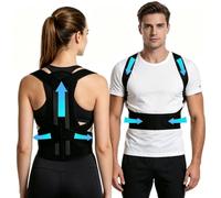 Adjustable Posture Corrector for Men and Women, Breathable Back Support Brace for Hunchback Improvement, Spine Alignment Support, and Upper Back Pain Relief with Comfortable Shoulder Straps XXL