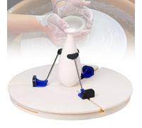 Adjustable Pottery Machine Turntable Clamp, Easy to Clean, Ideal for Ceramic Art Repair in Family, School, and Hobbyist Use