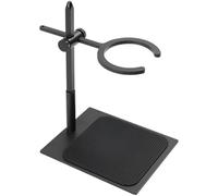Adjustable Pour Over Coffee Stand, Alloy Home Coffee Dripper Holder with 3 inch Circular Ring, Height Adjustable for Conical Glass Filter Cup, Solid Base, Non-Slip Mat, 9.6 x 7.1 x 5.9 in
