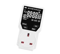 Adjustable Power Outlet with Features British Compatible for Bedroom Screen Programmable Digital Timer Kitchen Standard Friendly for Home Adjustable British Display Workplace Socket & Outlet User