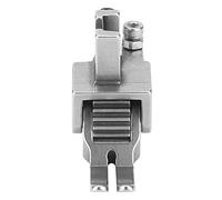 Adjustable Pressure Flat Sewing Machine Presser Roller Press Foot, Sew Machine Press Foot for Thick Fabric, Leather, Curtains & Upholstery, Metal and Rubber Options (Pressure adjustable iron gear