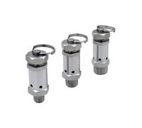 Adjustable Pressure Relief Valve Adjustable 304 Stainless Steel Spring Safety Relief Valve - 1/4" 3/8" 1/2" BSPT NPT Male Thread, 0.5-10 Bar Exhaust for Home(1/2",BSPT_5 BAR Fixed)