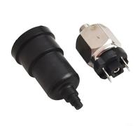 Adjustable pressure switch for air medium with 1 1/4 inch male thread nozzle, stainless steel, suitable for working voltage 220V AC/DC, current 0 5A (QPM11-NC 9.7mm)