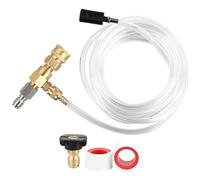 Adjustable Pressure Washer Injector Kit, Synthetic Downstream Injector with Soap Nozzle, 3/8" Quick Connect, 9.8 ft / 3 m Hose