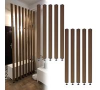 Adjustable Privacy Room Divider Screen - Customizable Wood Partition for Living Rooms & Studies, 2 Pieces, Stylish Entrance Hall Column - 63in/160cm