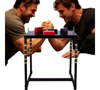 Adjustable Professional Arm Wrestling Table Padded Elbow Rests | Strength Training Equipment with Steel e and Forearm Pad All Steel Material Home Entertainment Venues