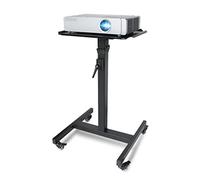 Adjustable Projector Stand On Wheels - Portable Video Projector Floor Table, Moveable Laptop Trolley, Easy To Carry, Height-Adjustable And Mobile With Caster Wheels