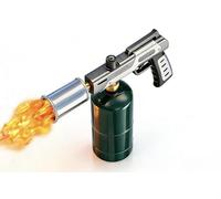 Adjustable Propane Torch Lighter 3272°F Flame Thrower Blowtorch, Kitchen Torch Gun for BBQ, Searing Steak, Sous Vide Cooking, Campfire Starter (Propane Tank Not Included)